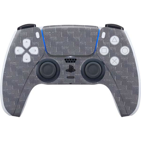 Silver Carbon Fiber Specialty Texture Material PS5 Controller Skin